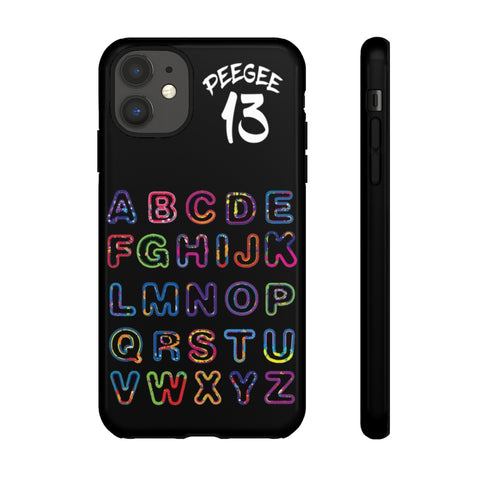 PeeGee13 Abc Glow Phone Case