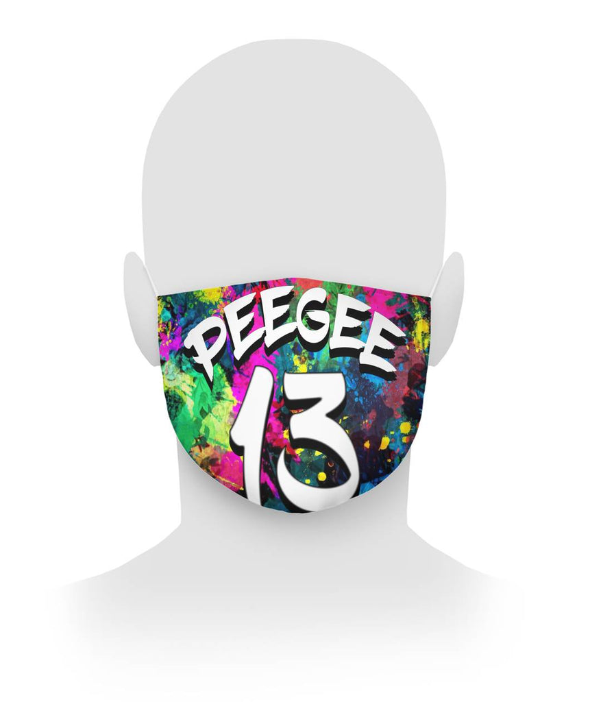 PeeGee13 Splash Drip Face Mask Cloth Face Mask