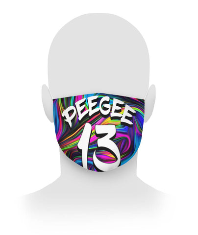PeeGee13 Swirl Face Mask Cloth Face Mask