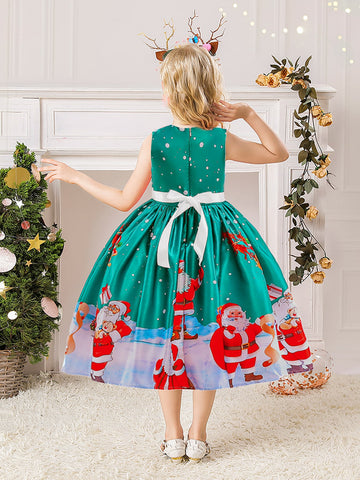 Girls Christmas Santa Claus Dress