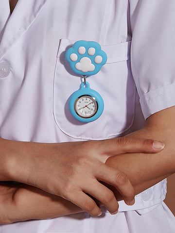 Cat Paw Nurse Brooch Watch
