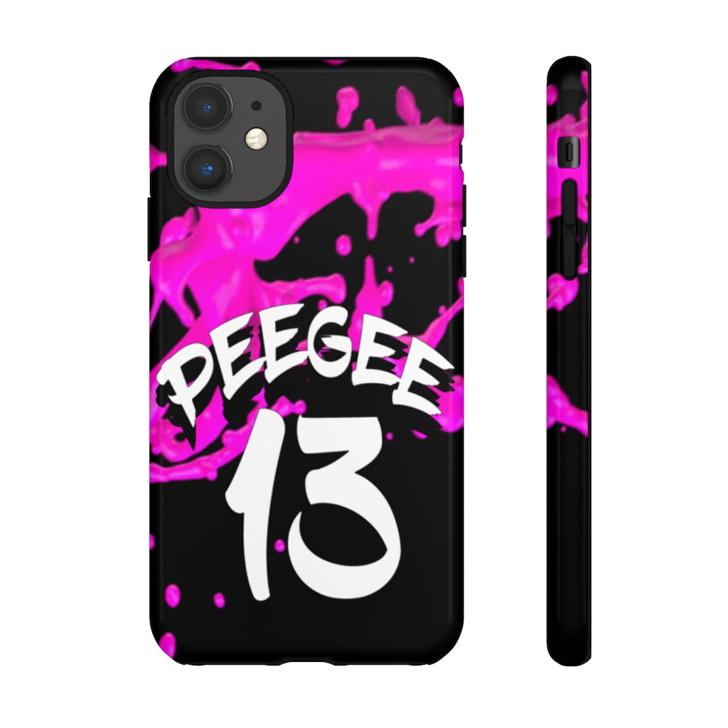 PeeGee13 Pink Splash Phone Case