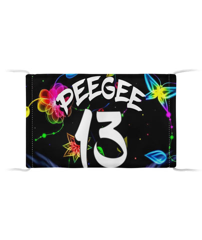 PeeGee13 Glow Flower Face Mask Cloth Face Mask
