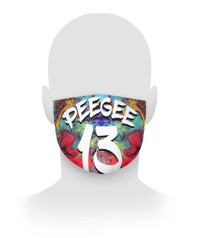 PeeGee13 Wave Art Face Mask Cloth Face Mask