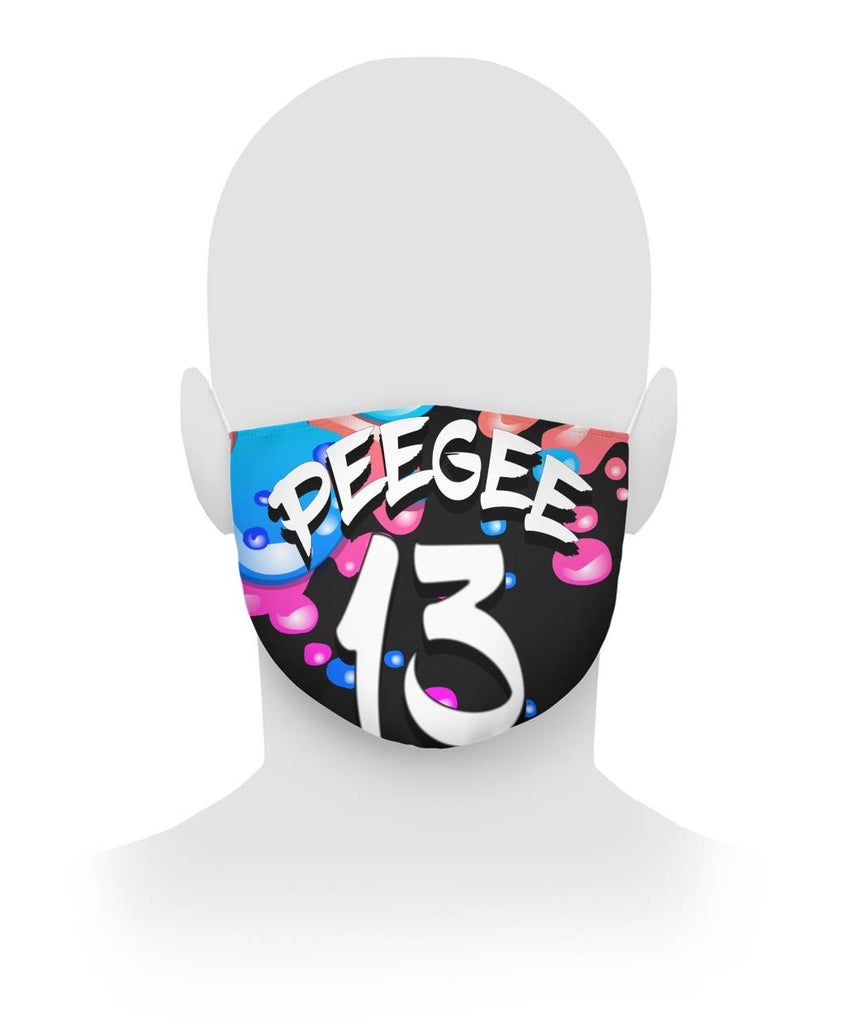 PeeGee13 Baby Bubbles Face Mask Cloth Face Mask