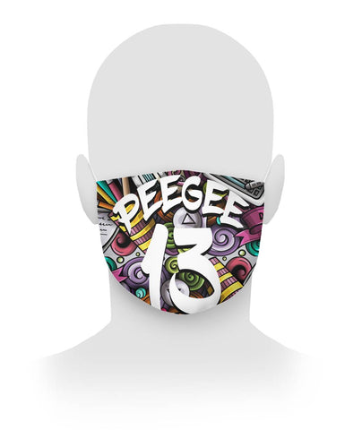 PeeGee13 Designer Face Mask Cloth Face Mask