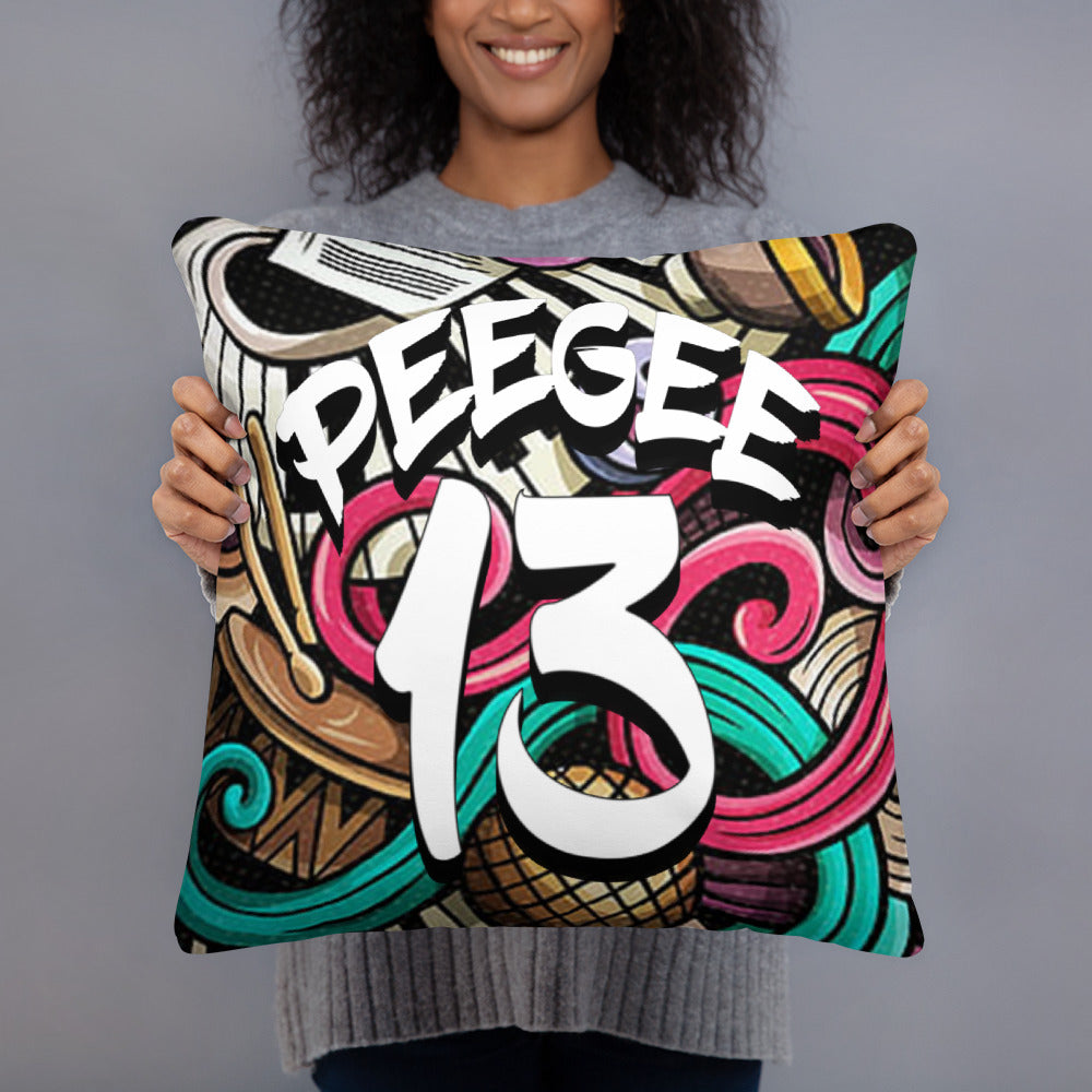 PeeGee13 Music Note Pillow