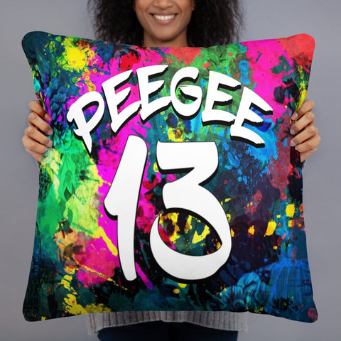PeeGee13 Splash Drip Pillow
