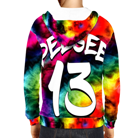 PeeGee13 Tie-Dye Glow Hoodie