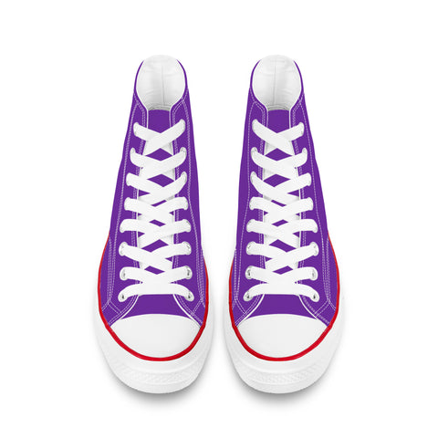 Peegee13 High Top Chuck Style Purple Adult Shoes